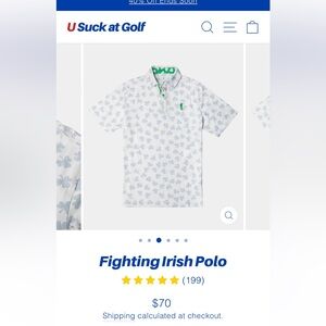 Shamrock golf polo